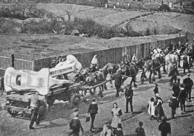 Trasporto dell'ancora centrale del TITANIC.
