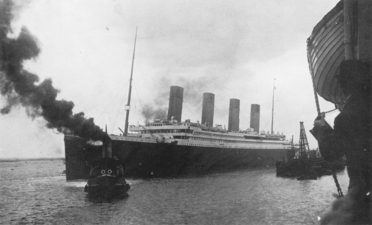 Il TITANIC lascia Queenstown.