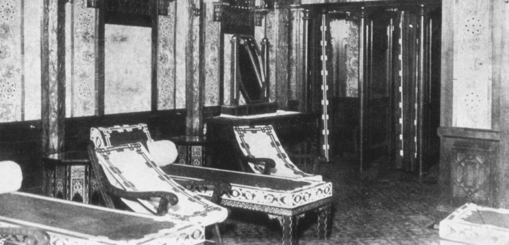 Il bagno turco a bordo del TITANIC.