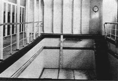 La piscina del installata a bordo del TITANIC.