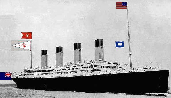 Le bandiere del TITANIC.