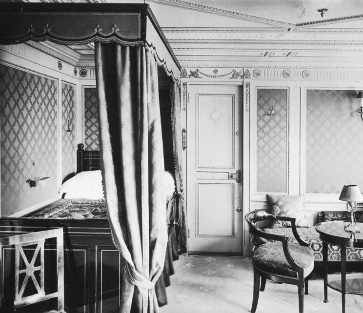 Stile impero: cabina di prima classe B64.
