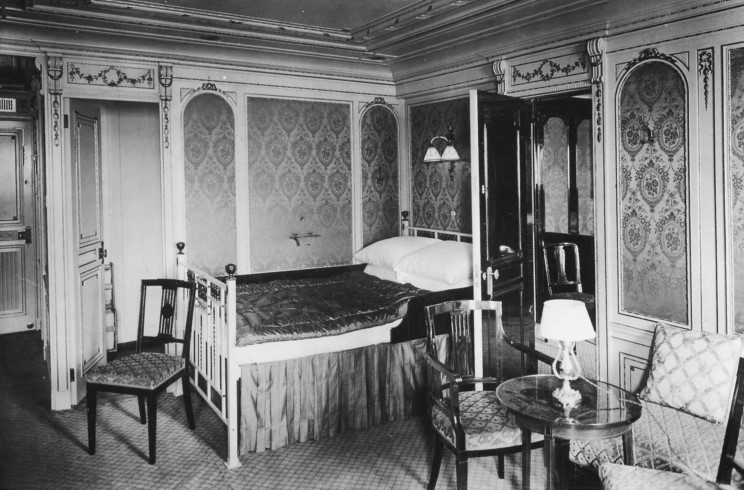 Stile Luigi XVI: cabina di prima classe B58.