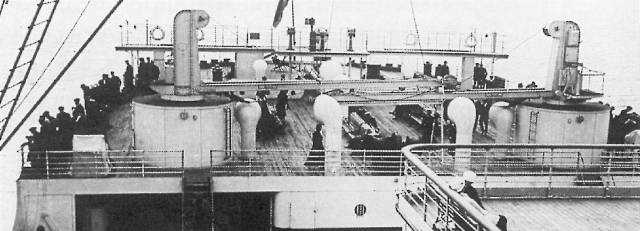 Visione dal ponte di comando.