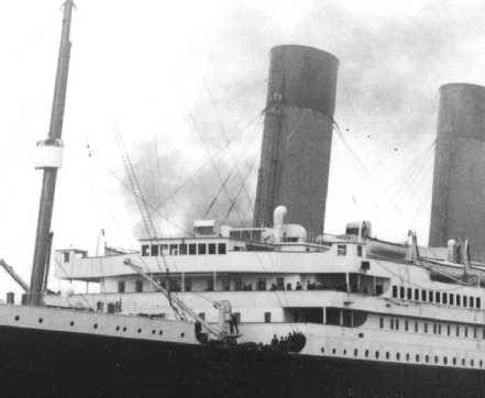 Il ponte di comando del TITANIC.